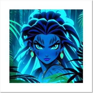 Beautiful jungle girl Posters and Art